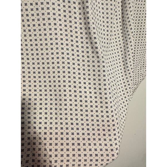 Christian Lacroix Men’s M Short Sleeve Button-Up Shirt GeoPrint Shirt White - Picture 8 of 8